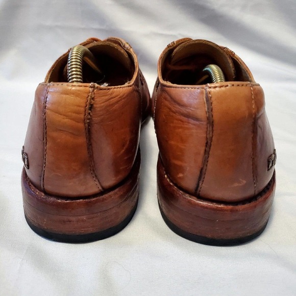 Bed Stu Distressed Brown Leather Cap Toe Oxfords Men’s Sz 8 - Picture 4 of 8